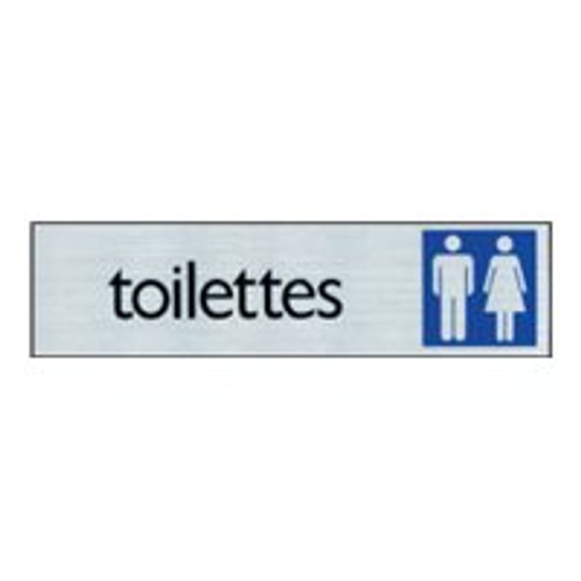 40580340-Pickup - Plaque de signalisation - 165 x 44 mm - WC hommes / femmes-P_4058034_1-0