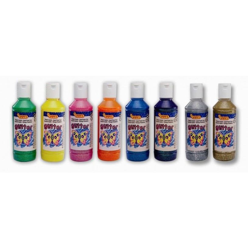 8412027025362-JOVI - Peinture - peinture à tempera à base d'eau - liguide - argent scintillant - 250 ml-P_562137_1-0