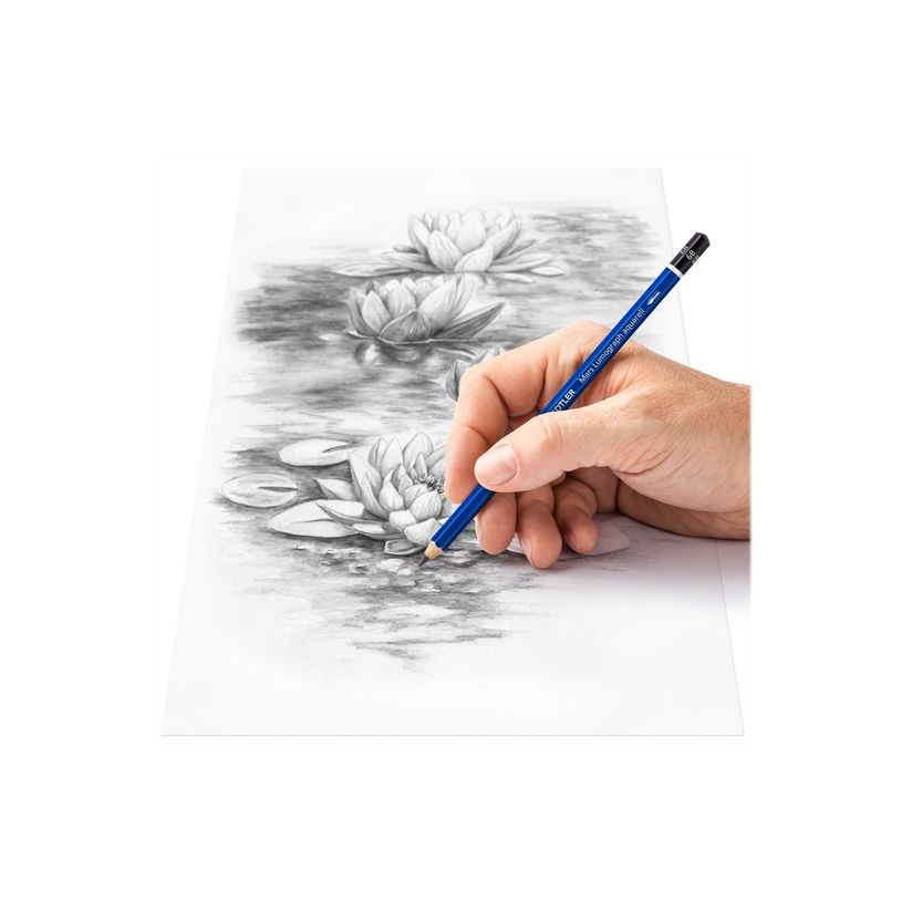 4007817038871-STAEDTLER Mars Lumograph - Pack de 5 crayons de couleur aquarellable - 4B, 6B, 8B-P_605626_1-1
