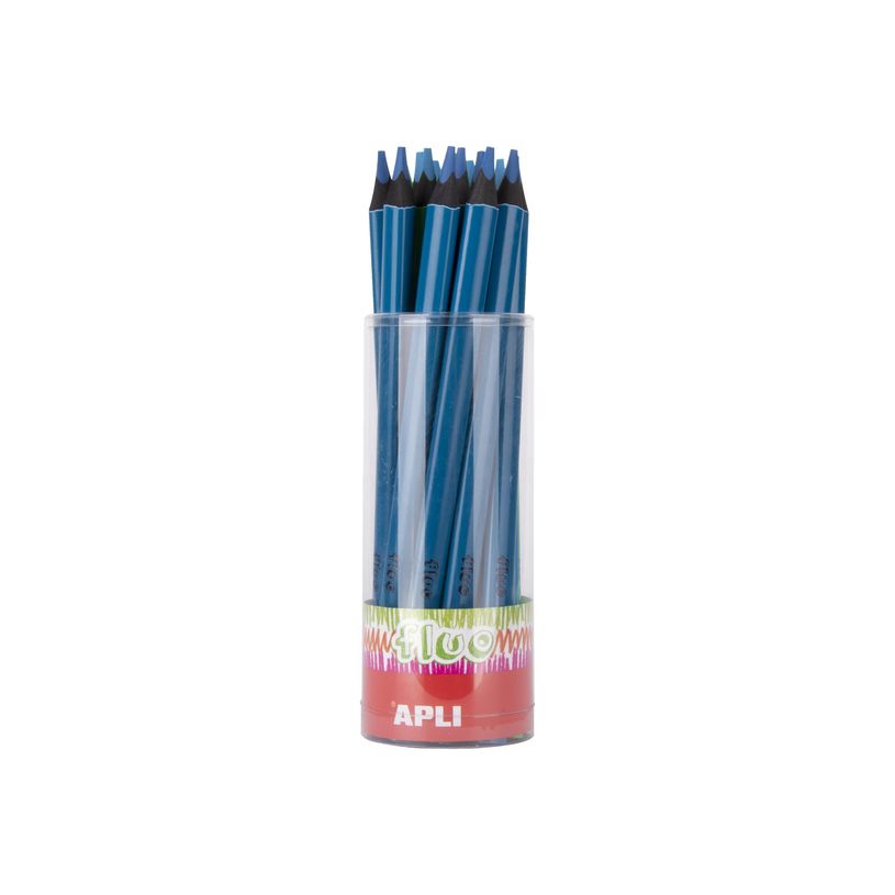 8410782175087-Apli Agipa - Crayon de couleur triangulaire Jumbo - bleu fluo-P_616945_1-0