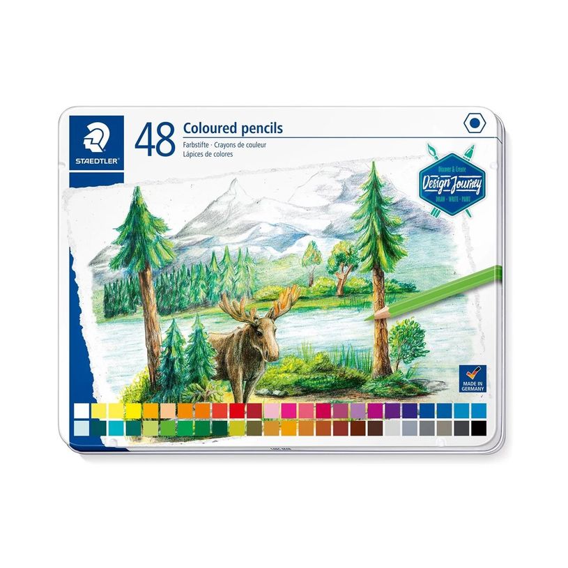 4007817071069-STAEDTLER 146C - Crayon de couleur - souple - assortiment de couleurs vives (pack de 48)-P_668127_2-0