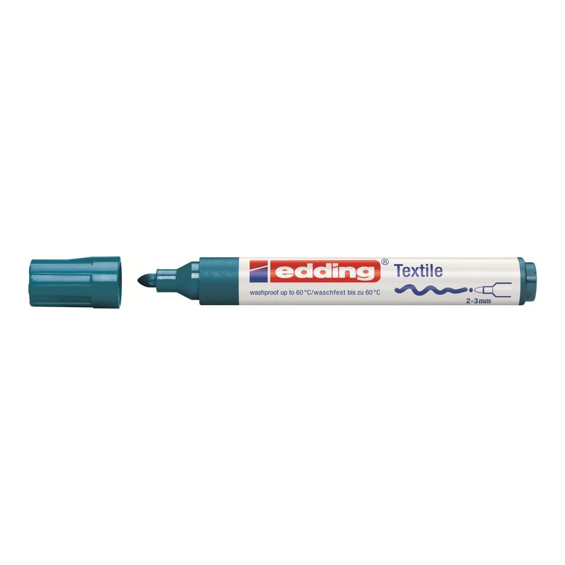 4004764107810-edding 4500 textile - Marqueur - pour textile - bleu oriental - encre pigmentée à base d'ea-P_669757_1-0