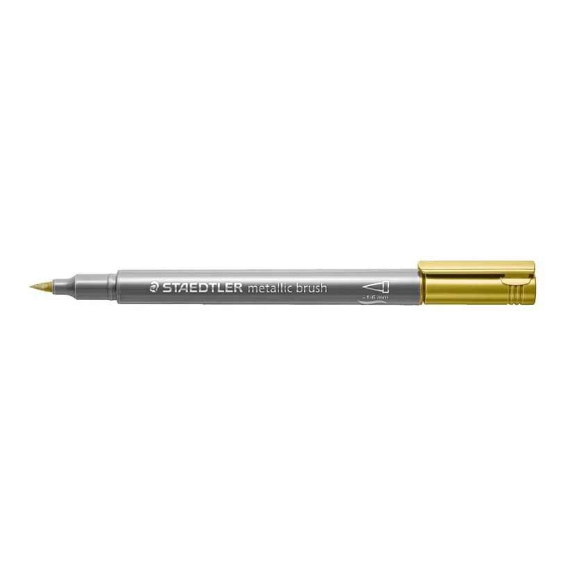 4007817075838-STAEDTLER 8321 - Feutre pinceau à pointe souple - or - 1-6 mm-P_669816_1-0