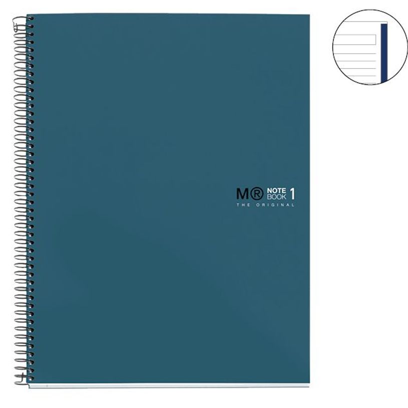 8422593499931-THE ORIGINAL NOTEBOOK, couverture rigide, A5, lignes horizontales, 80 feuilles de 1 couleur, -P_670822_2-1
