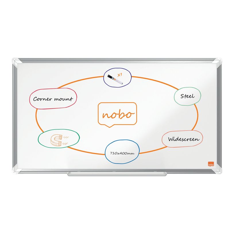5028252611923-Nobo Premium Plus - Tableau blanc laqué - 71 x 40 cm - magnétique-P_675925_4-3