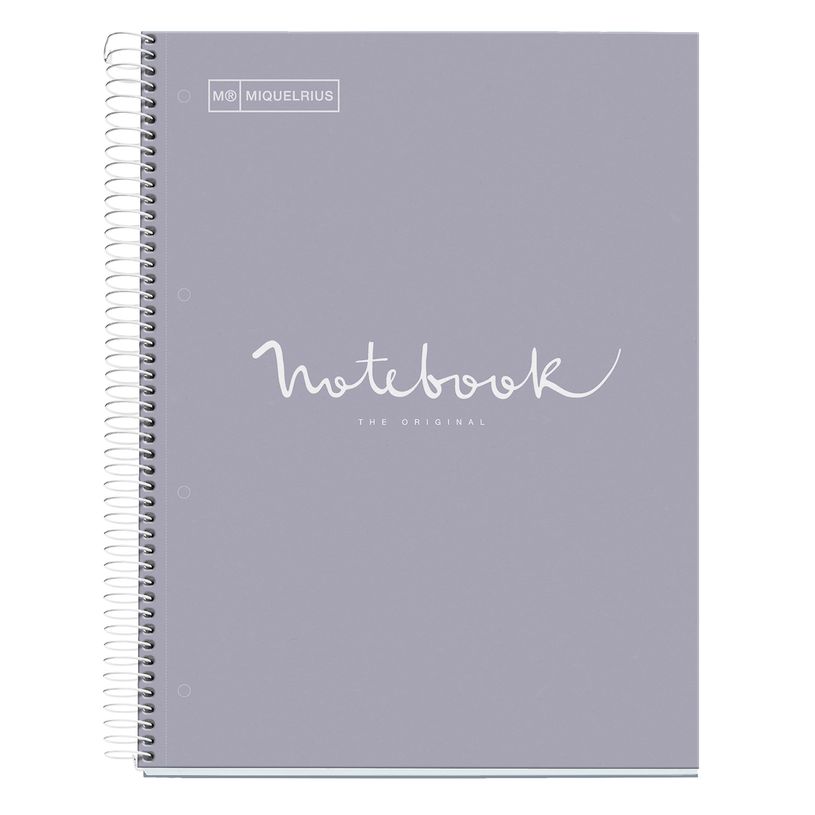8422593466261-Notebook Emotions, couverture rigide, A4, quadrillage 5x5 mm,  80 feuilles de 1 couleur, Miqu-P_676881_1-0