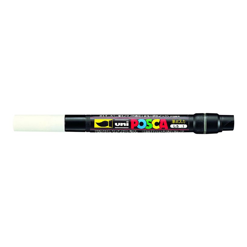 4902778559680-Posca - Feutre pinceau pointe souple - blanc-P_79136914_1-0