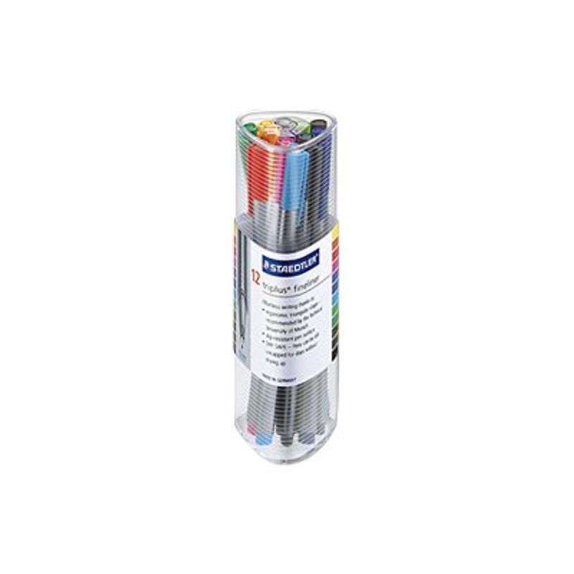4007817333372-STAEDTLER triplus - 12 Feutres fin - couleurs assorties - 0.3 mm-P_79139687_1-0