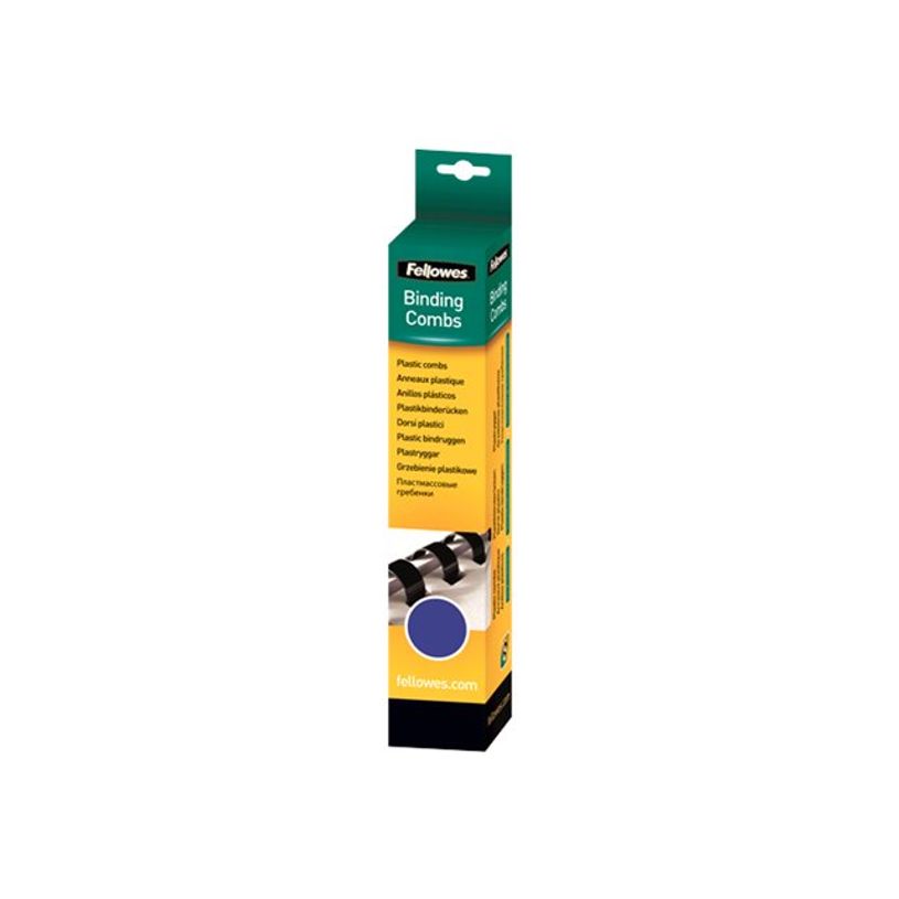 077511533136-Fellowes - 25 anneaux de reliure en plastique - 12 mm - jusqu'à 80 feuilles - bleu-P_79140711_1-0