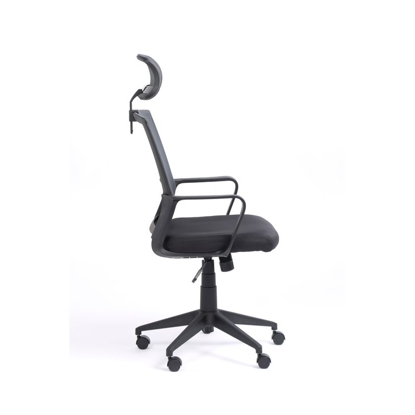 3760185020855-Fauteuil de bureau LIBERTY 02 - accoudoirs fixes - appui-tête réglable - noir et gris-P_79144165_4-3
