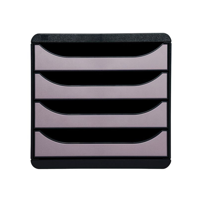 9002493021136-Exacompta BigBox - Module de classement 4 tiroirs - noir/argent-P_79144678_2-1