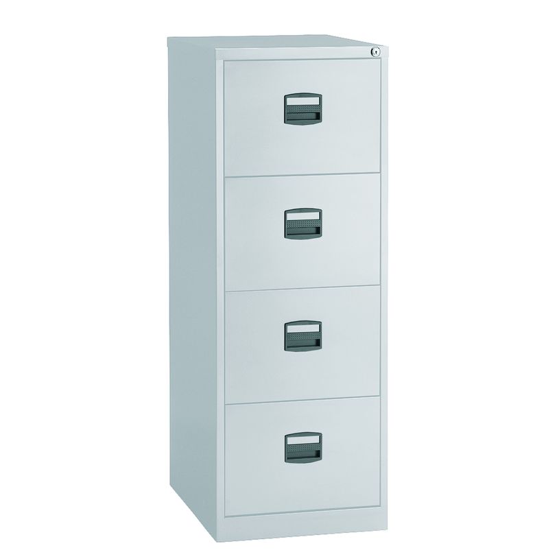 0000791450596-Classeur métallique monobloc professionnels - 4 tiroirs - H132 x L41 x P62 cm - gris clair-P_79145059_1-0