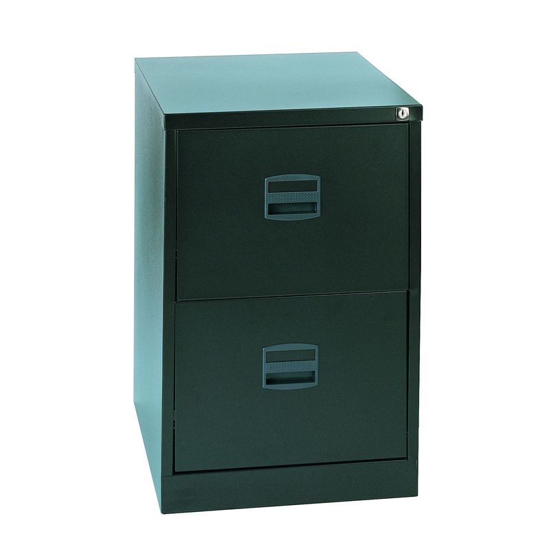 0000791450695-Classeur métallique monobloc professionnels - 2 tiroirs - H71 x L41 x P62 cm - anthracite-P_79145069_1-0
