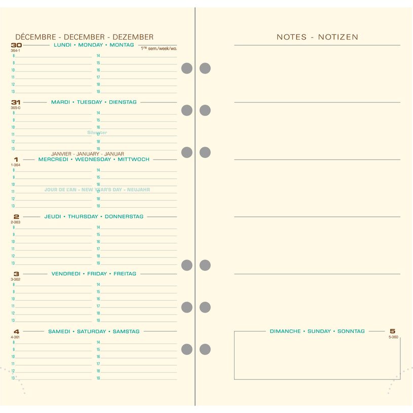 3660942004589-Exacompta Exatime 17 Pocket - Recharge pour organiseur - 1 semaine sur 2 pages - 9,8 x 17,2-P_79146462_2-0