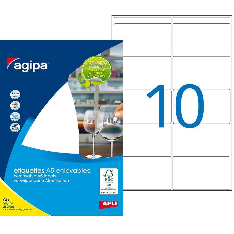 3270241142617-Apli Agipa - Etui A5 - 100 Étiquettes enlevables blanches multi-usages - 38,5 x 65 mm - co-P_79146714_1-0