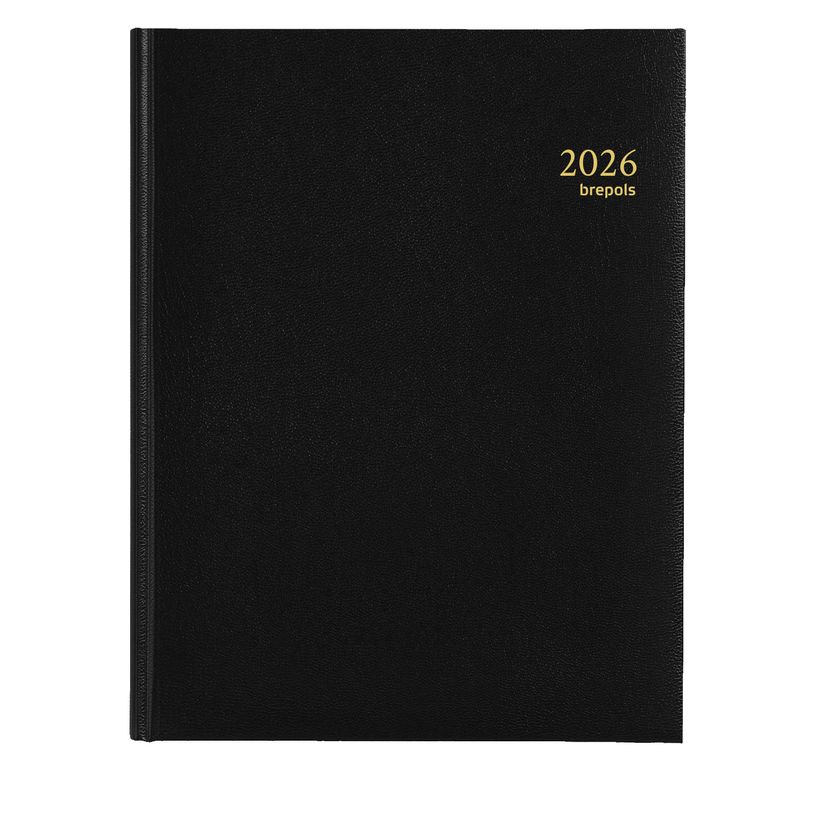 5412303005197-Agenda Lima Timing - 1 semaine sur 2 pages - 17 x 22 cm - noir - Brepols--0