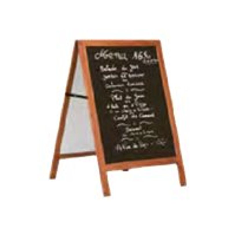 366041202477-Promocome - Chevalet de sol bois fond ardoise - 53 x 80 cm - double face-P_79354219_1-0