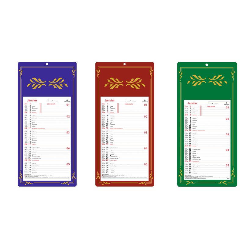 3664447118512-Oberthur - Plaque Skytos mensuel - 20 x 41,5 cm - disponible dans différentes couleurs-P_79368445_1-0