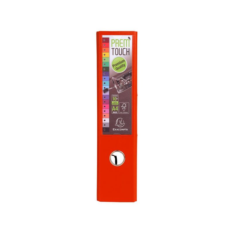 3130630533450-Exacompta Prem'Touch - Classeur à levier - Dos 80 mm - A4 Maxi - pour 715 feuilles - rouge-P_79368860_2-1