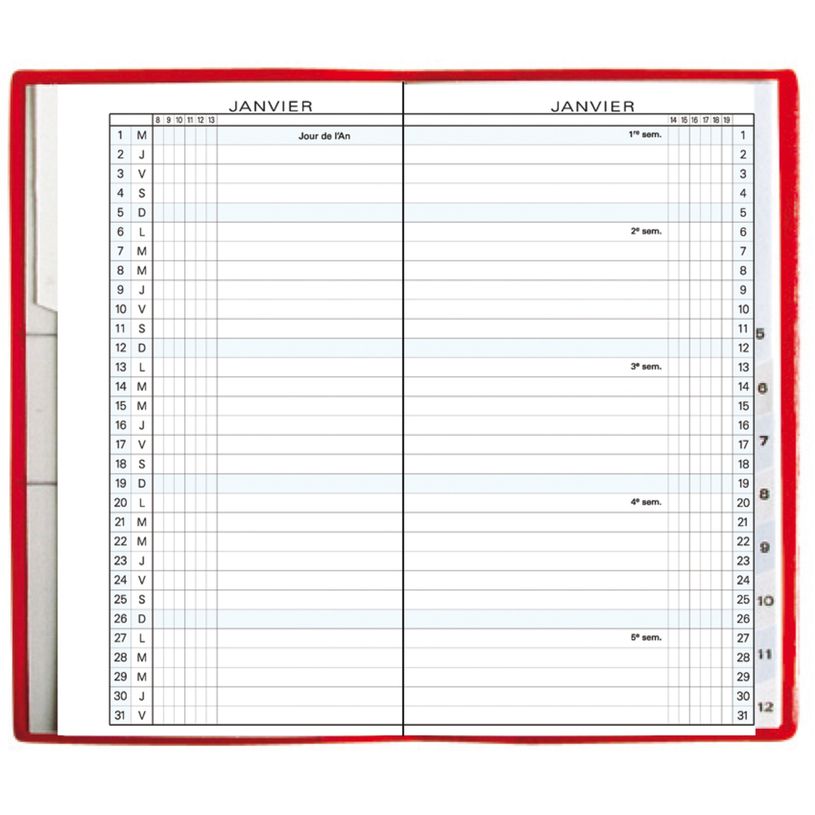 3660942001748-Agenda planning Winner Exaplan 16 - mensuel - 9 x 16 cm - disponible dans différentes coul-P_79369551_5-3