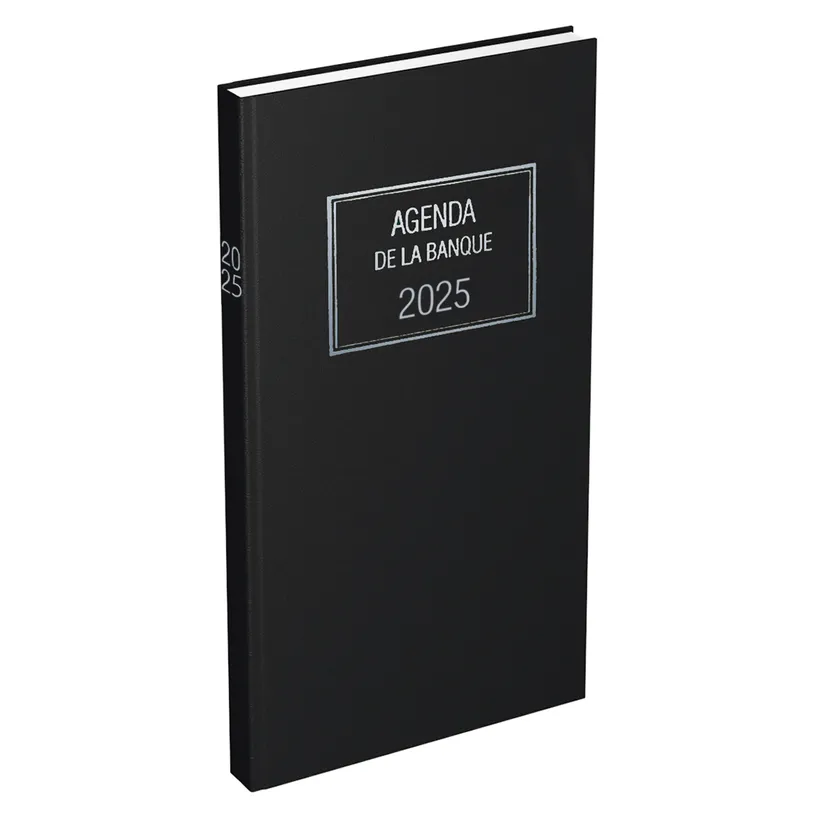 3147281105165-Lecas - Agenda Banquier Long - 1 jour sur 2 pages - 2nd volume - 15 x 34 cm - noir-P_79370339_2-0