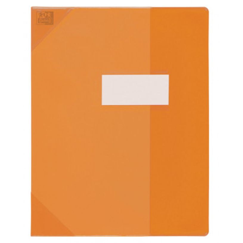 3045050057526-Oxford School Life - Protège cahier - 17 x 22 cm - orange translucide-P_79376761_1-0