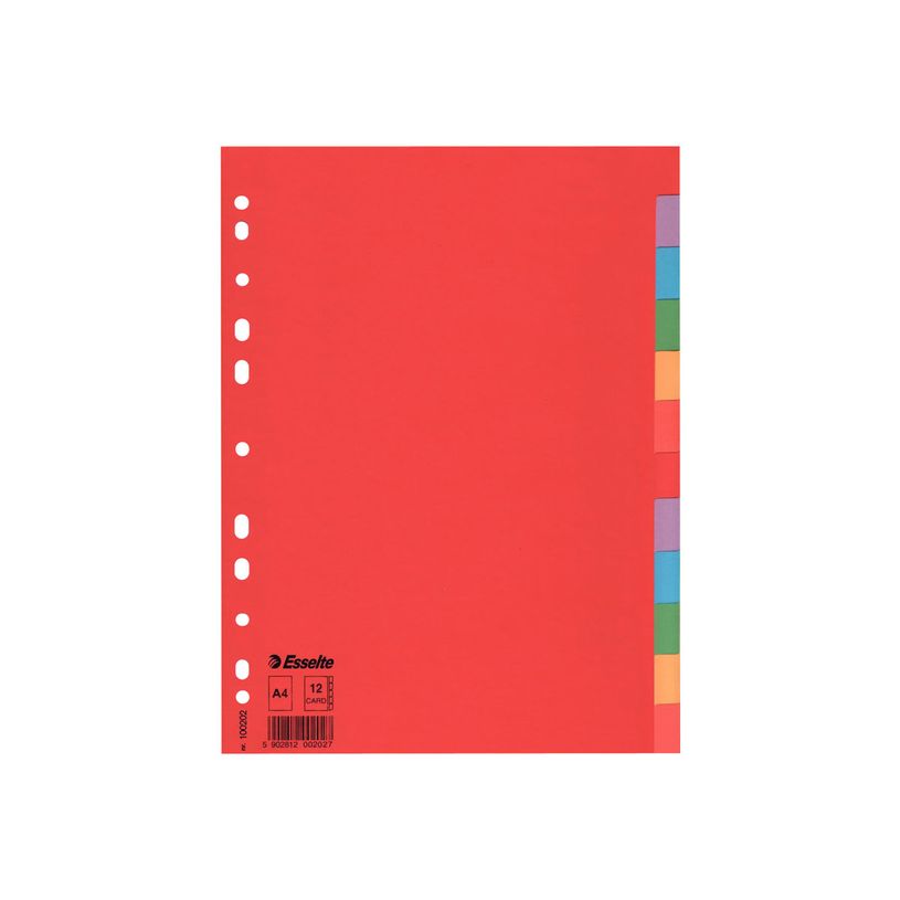 2012348120355-Esselte - Intercalaire - 12 positions - pour A4 (210 x 297 mm) - à onglets-P_79376785_1-0