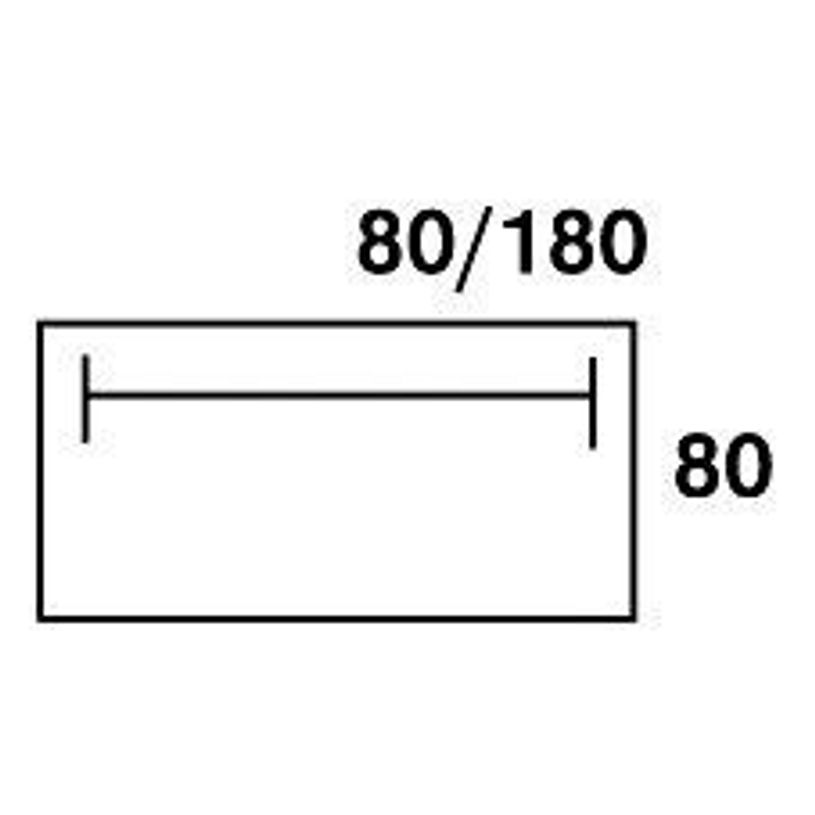2012348123042-Bureau droit IDRA - L140 cm - Pieds alu - plateau imitation Merisier-P_79377026_4-3