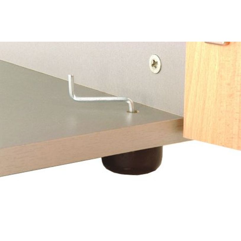 2012348123332-Armoire mi-haute IDRA/DUAL -  L80 x H102 x P47 - 2 portes - 2 tablettes métal DS - Corps anthrac-P_79377055_5-4