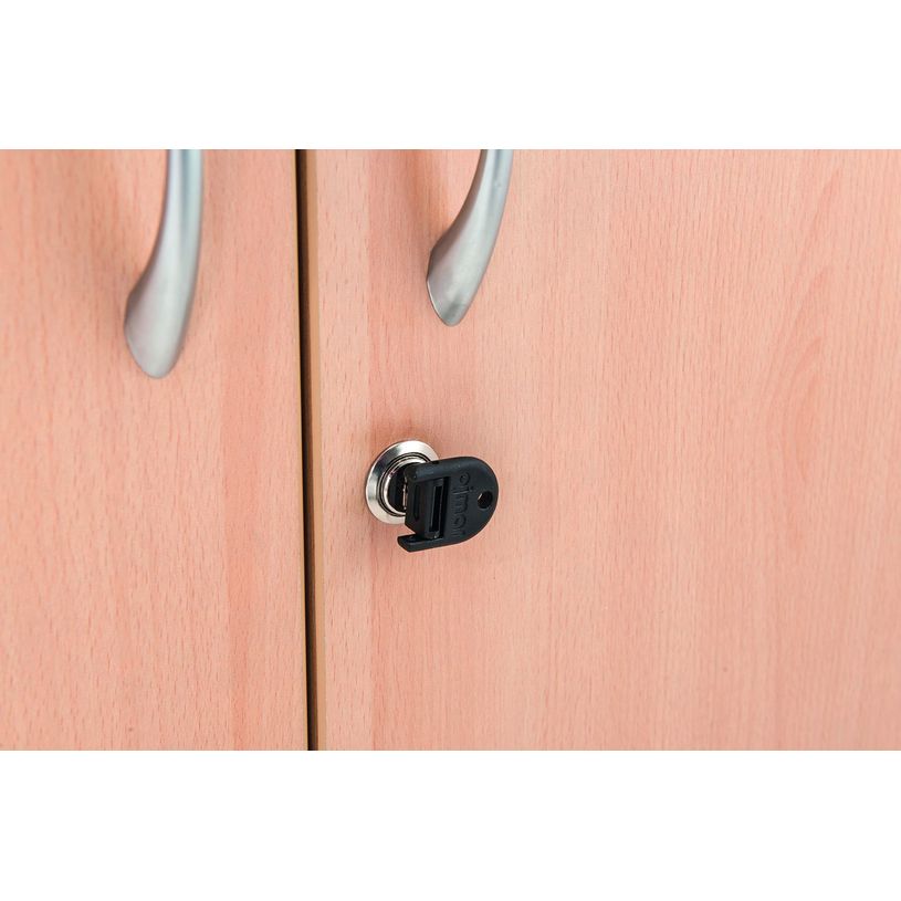 2012348123417-Armoire mi-haute IDRA/DUAL -  L80 x H102 x P47 - 2 portes - 2 tablettes métal DS - Corps alu - -P_79377063_3-2