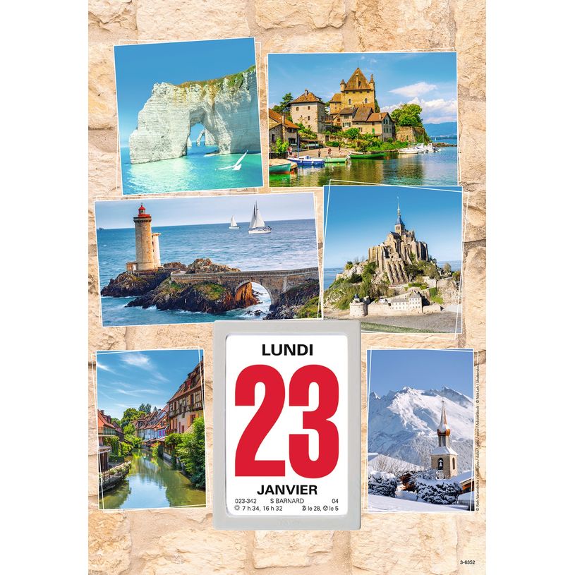 3664447125909-Oberthur - Plaque Illustrée + bloc éphéméride classique - 18 x 26 cm - disponible dans -P_79380466_6-5