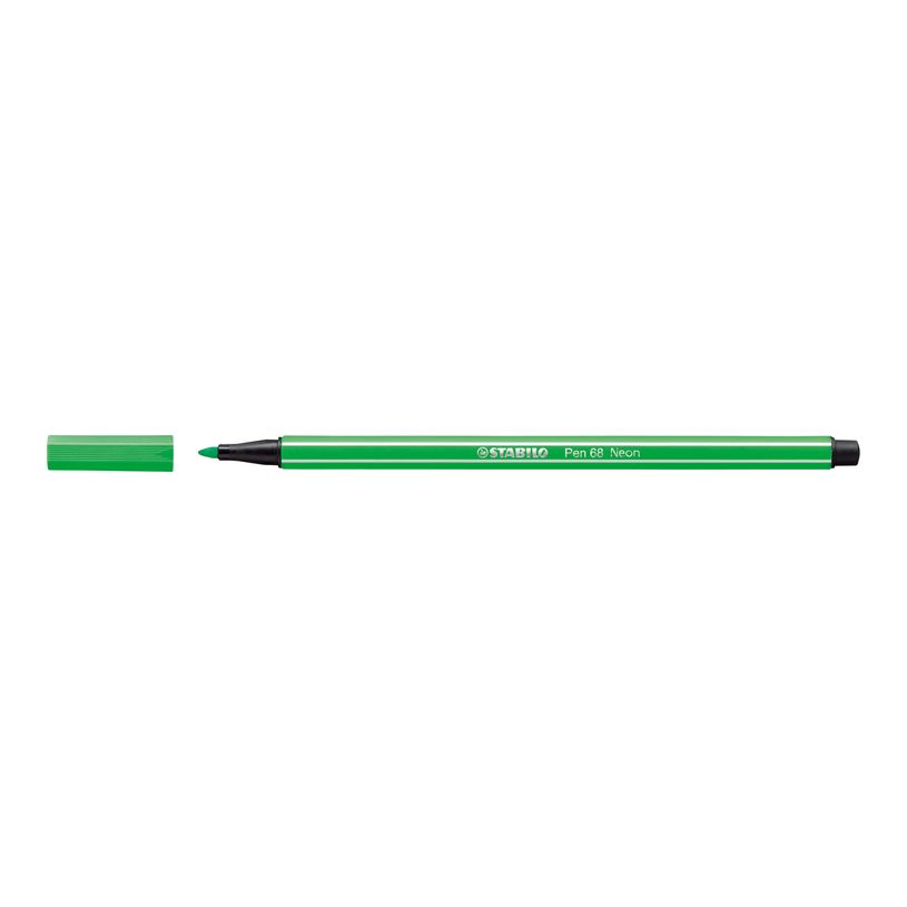 4006381121071-STABILO Pen 68 - Feutre pointe moyenne - vert fluo-P_79386208_2-1