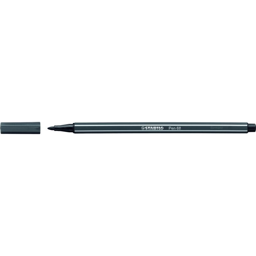 4006381333559-STABILO Pen 68 - Feutre pointe moyenne - gris froid foncé-P_79386250_1-0