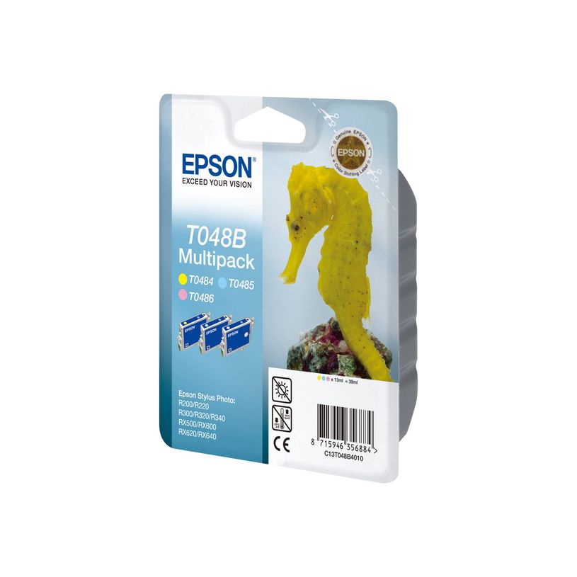 8715946356884-Epson T048B Hippocampe - Pack de 3 - cyan clair, magenta clair, jaune - cartouche d'encre o-P_79390696_3-2