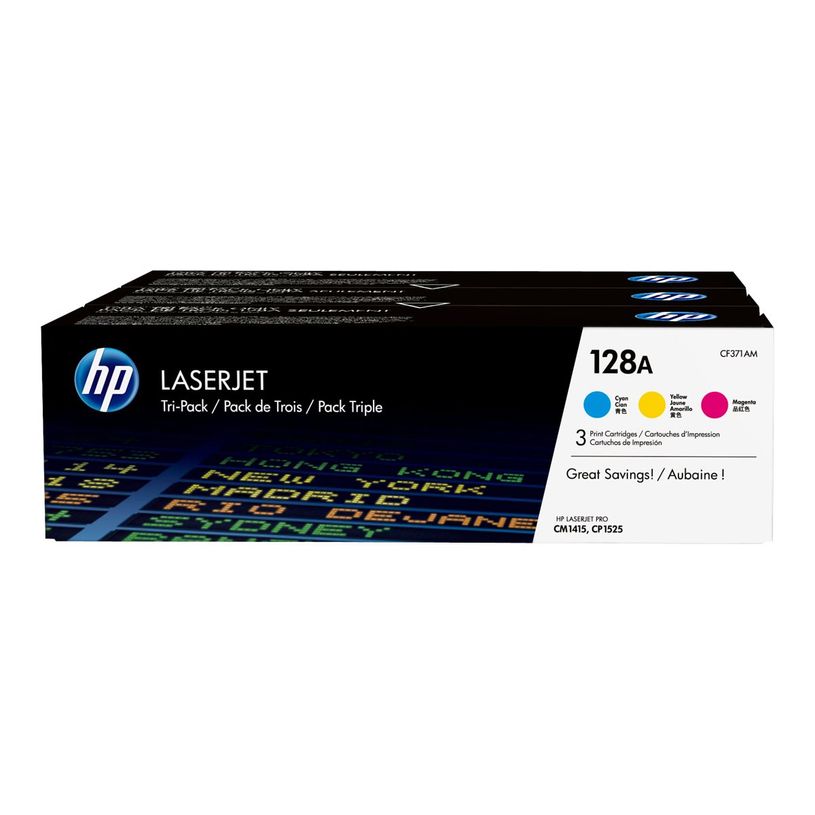 0887111403018-HP 128A - Pack de 3 - cyan, magenta, jaune - cartouche laser d'origine-P_79391371_1-0