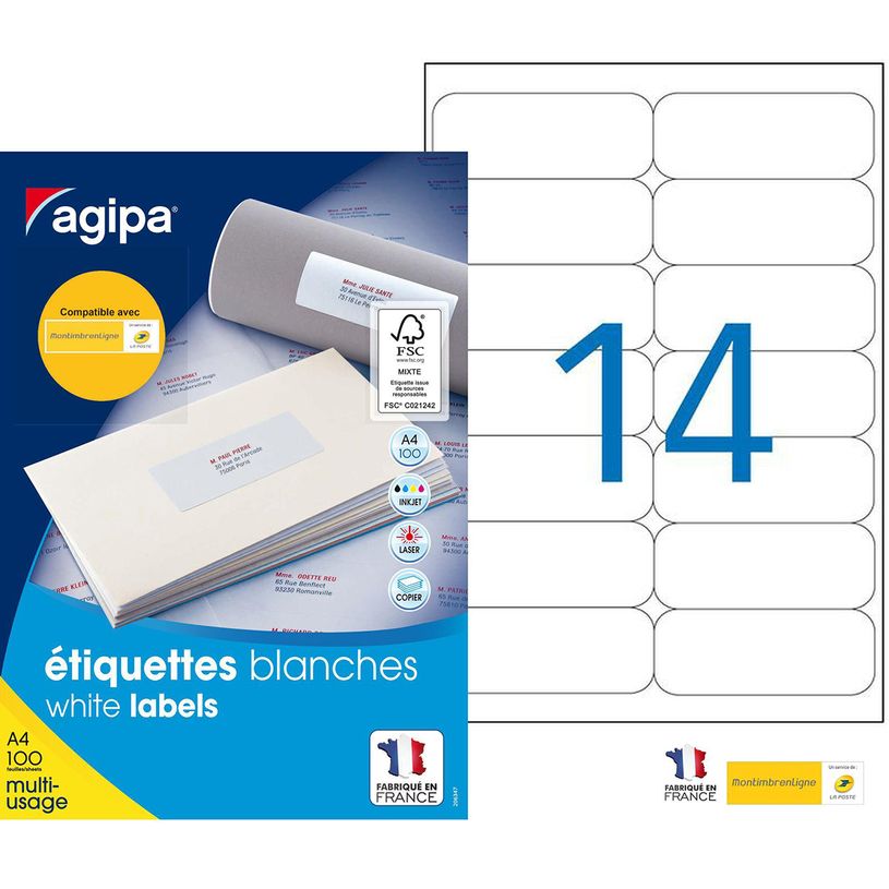 3270241189865-Apli Agipa - 1400 Étiquettes adhésives blanches multi-usages - 99,1 x 38,1 mm - coins arr-P_79395554_1-0