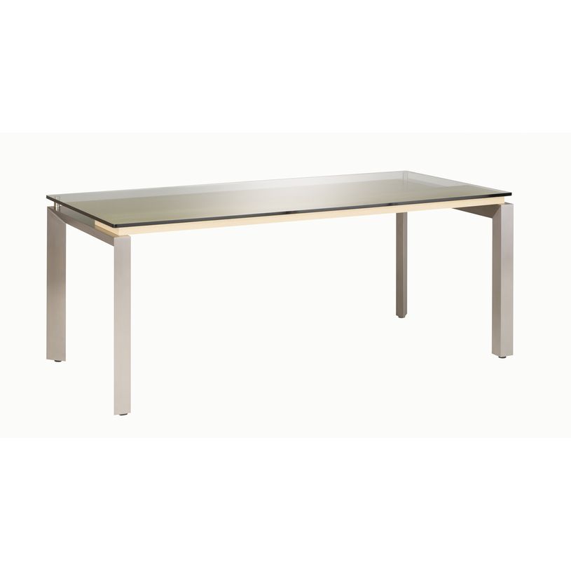 3483600174604-Bureau verre SLIVER - 190 cm - Pieds métal - Chêne fil et blanc-P_79397490_1-0