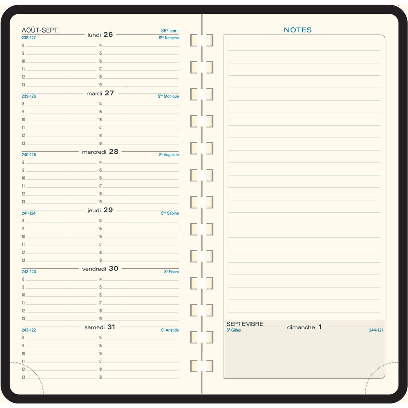 3660942049733-Agenda de poche spiralé Duo Kaa Espace 17S - 1 semaine sur 2 pages - 9 x 17,5 cm - disponible dans diff-P_79398217_6-4