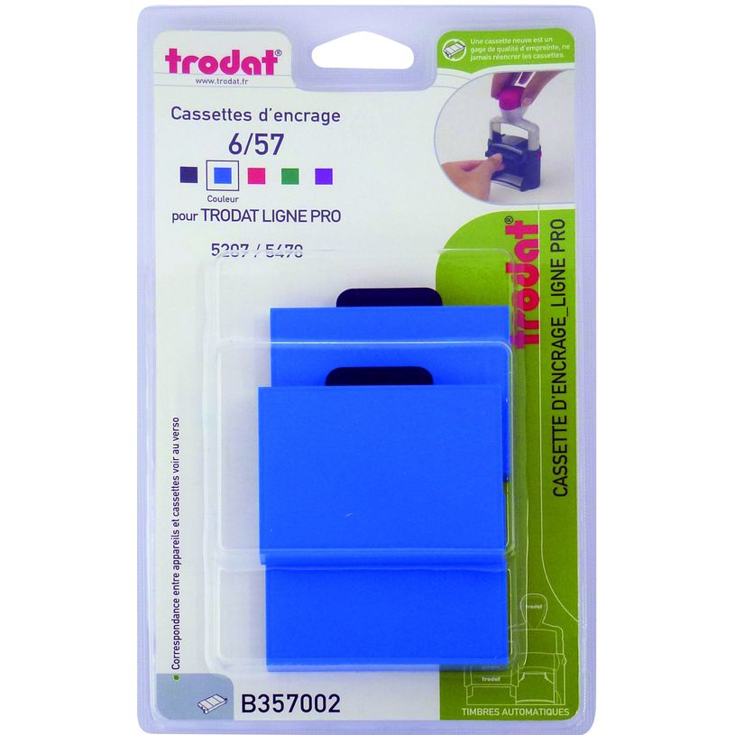 3459593570020-Trodat - 3 Encriers 6/57 recharges pour tampon 5207/5470 - bleu-P_79400338_1-0