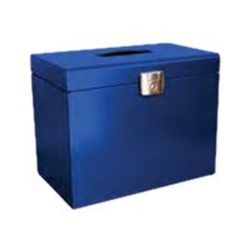 3219090409151-Pierre Henry - Classeur ménager en métal (valisette) avec 5 dossiers suspendus - bleu pr-P_79401084_1-0