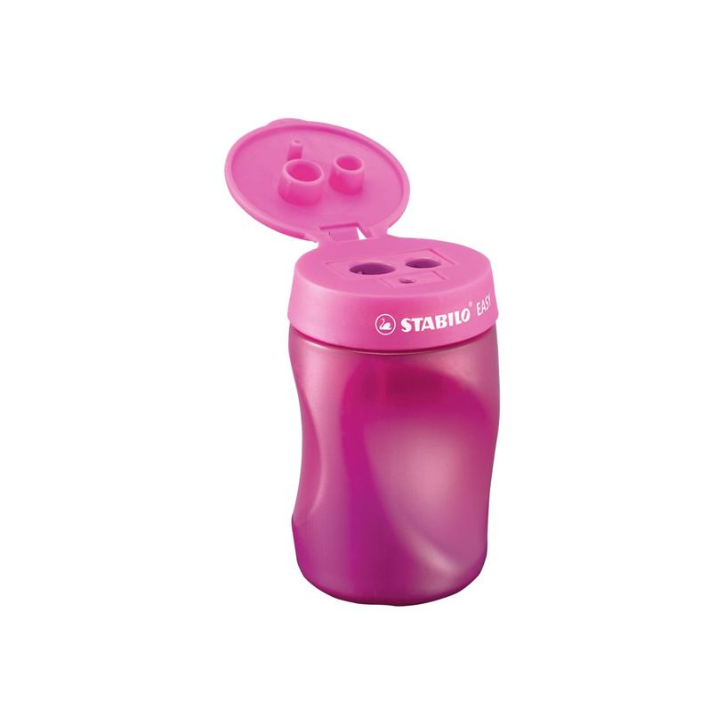 4006381415842-STABILO EASY - Taille-crayon - 3 trous - pour gaucher - rose-P_79415045_3-2