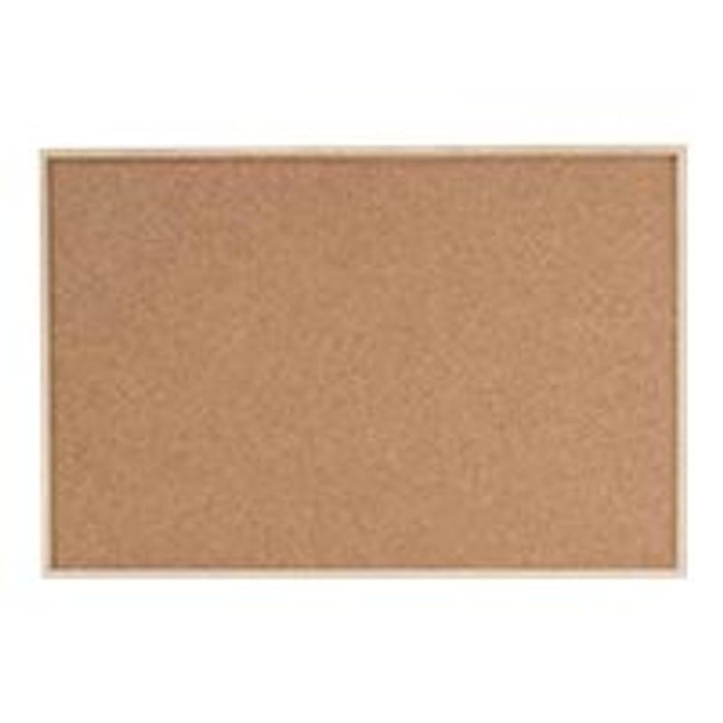 4009729068847-DAHLE - Tableau d'affichage en liège naturel 60 x 90 cm - cadre en bois-P_79415079_1-0