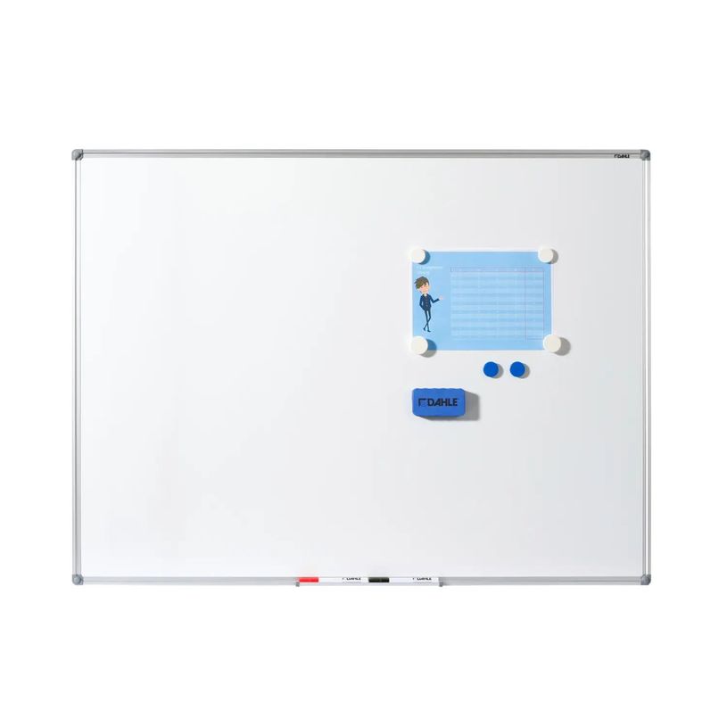 4007885258072-DAHLE - Tableau blanc laqué 120 x 180 cm - magnétique - cadre alu renforcé-P_79415087_2-1