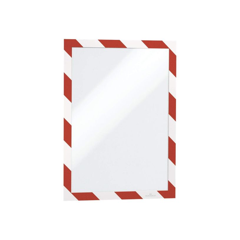 4005546406596-Durable Duraframe Magnetic Security - Cadre d'affichage magnétique bicolore - A4 - rouge/b-P_79415385_1-0