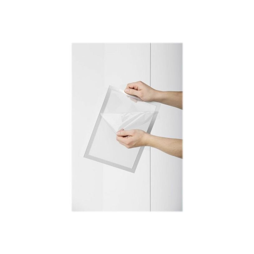 4005546978475-Durable Duraframe Poster Sun - Cadre d'affichage vitrostatique - A4 - argent-P_79415411_2-1