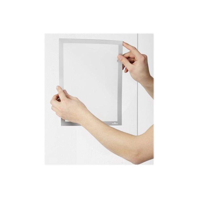 4005546978475-Durable Duraframe Poster Sun - Cadre d'affichage vitrostatique - A4 - argent-P_79415411_4-3