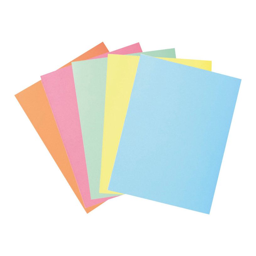3130633320002-Exacompta Super 210 - 50 Chemises 2 rabats - 210 gr - couleurs pastels assorties-P_79417636_2-0