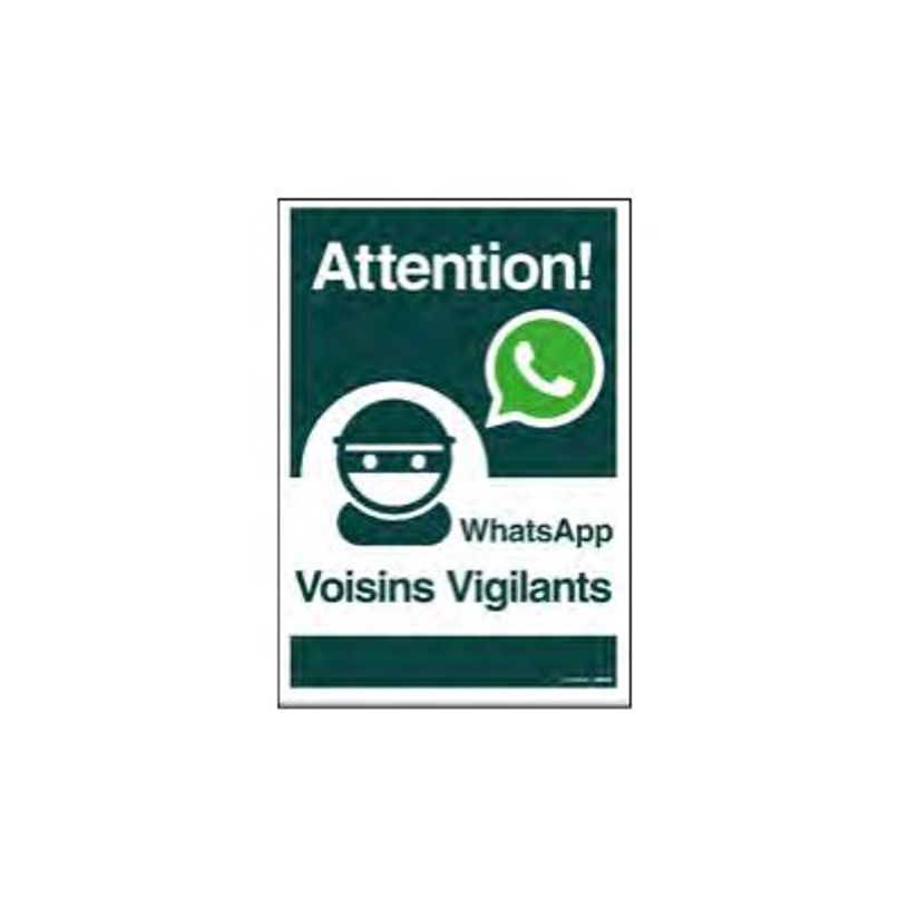8711234129789-Pickup - Plaque de signalisation - 230 x 330 mm - whatsapp voisins vigilants-P_79417812_1-0