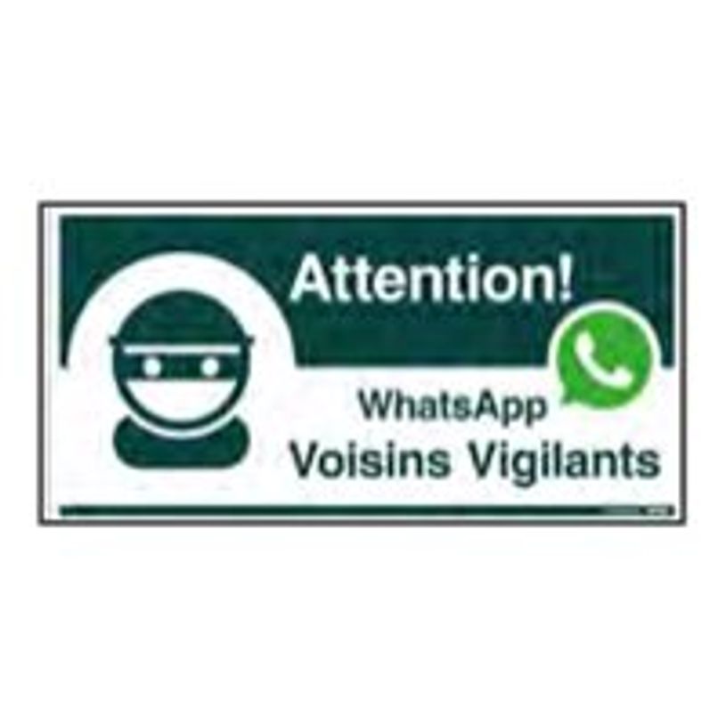8711234129932-Pickup - Panneau de signalisation - 300 x 150 mm - Whatsapp voisins vigilants-P_79417820_1-0