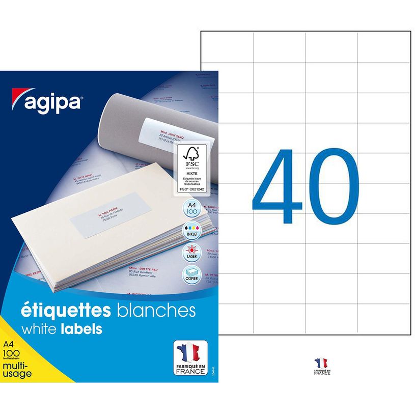 3270241009842-Apli Agipa - 4000 Étiquettes adhésives blanches multi-usages - 52,5 x 29,7 mm - coins dro-P_79419946_1-0